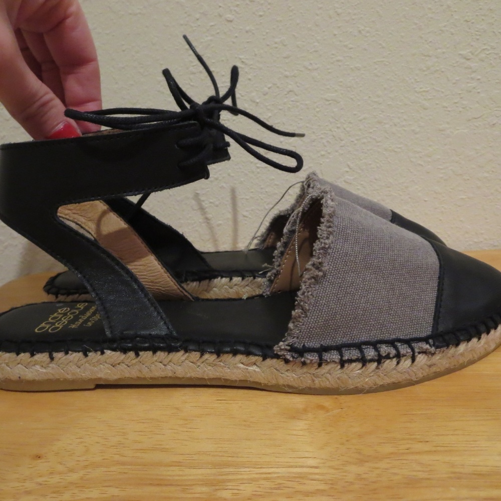 Andre Assous Violeta ankle tie espadrille sandals - Picture 2 of 6